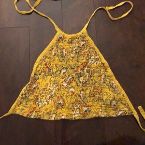 Yellow halter top